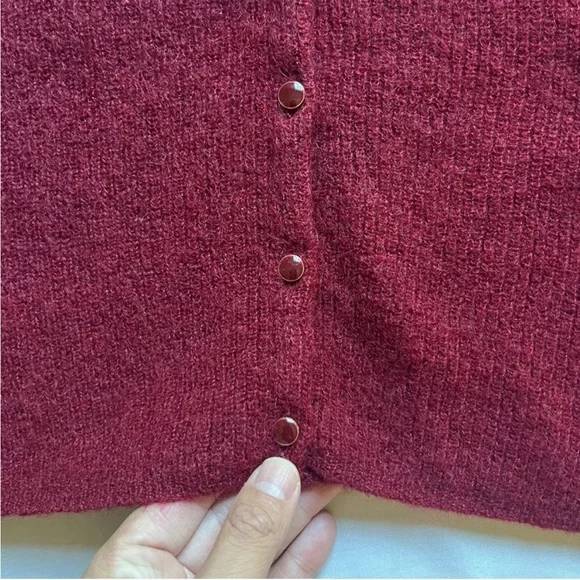 Sezane Burgundy Women's Sweater/Jumper- XS - Picture 4 of 8